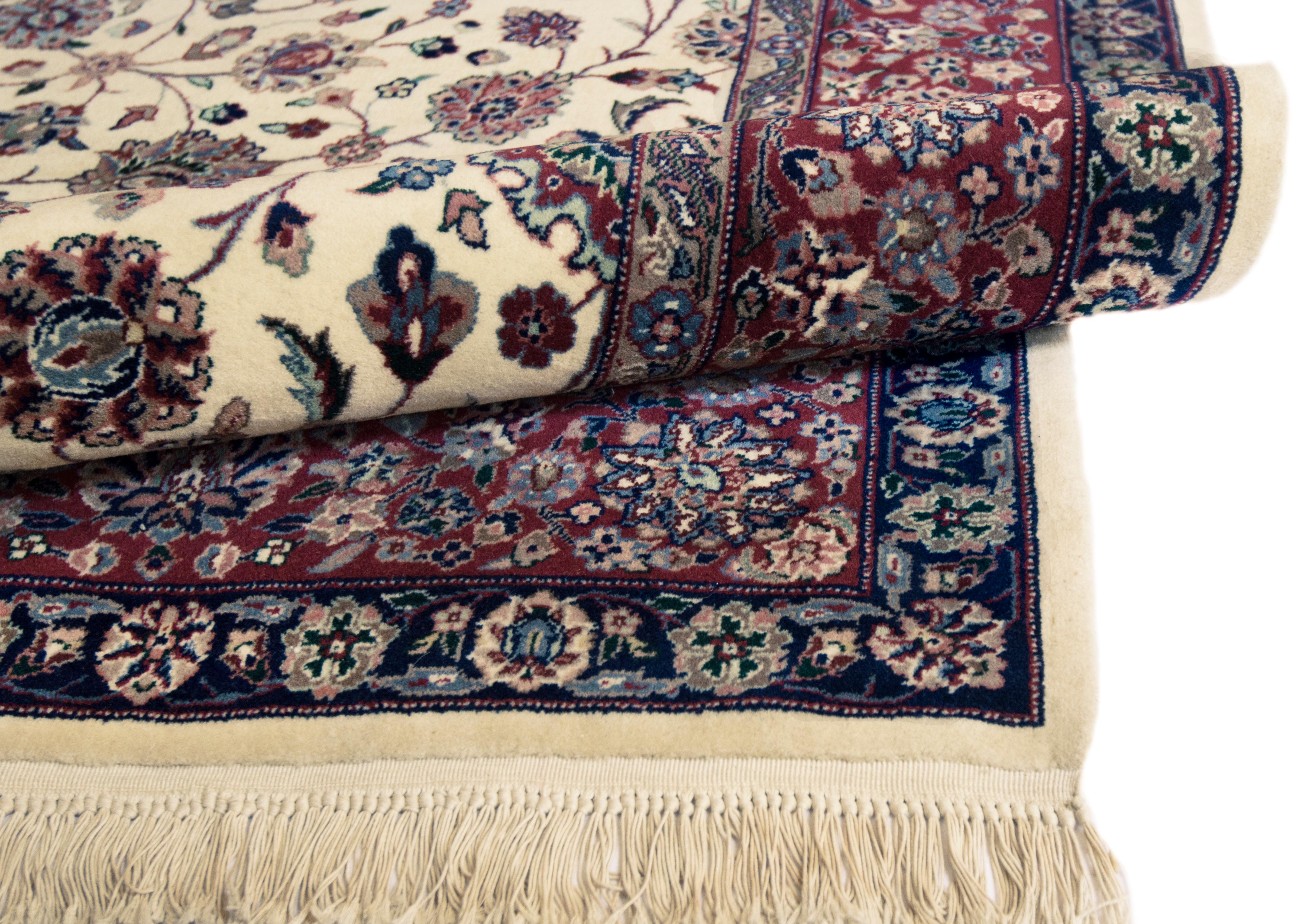 Chinese Handwoven Tabriz Style Rug For Sale