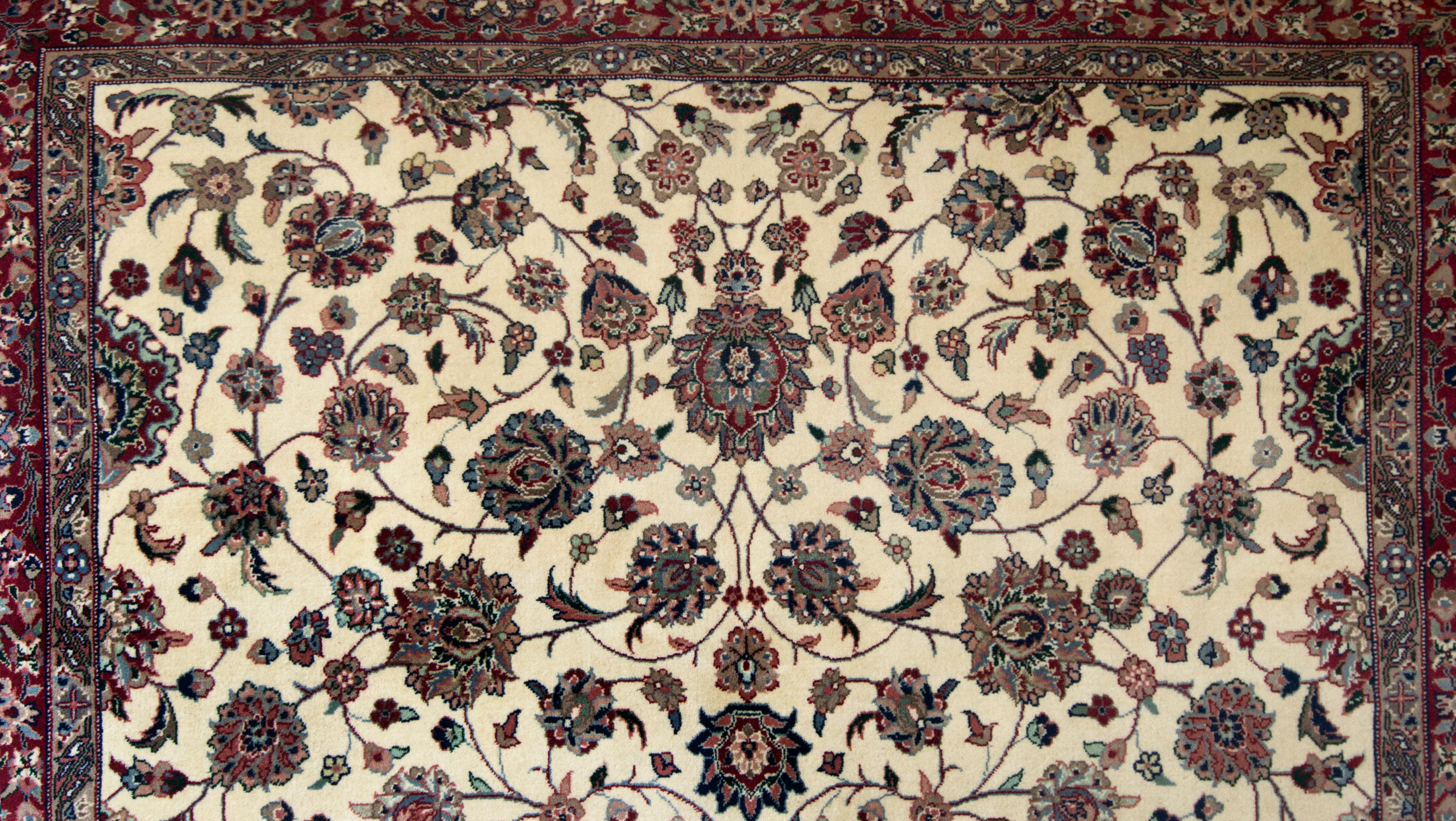 Hand-Woven Handwoven Tabriz Style Rug For Sale