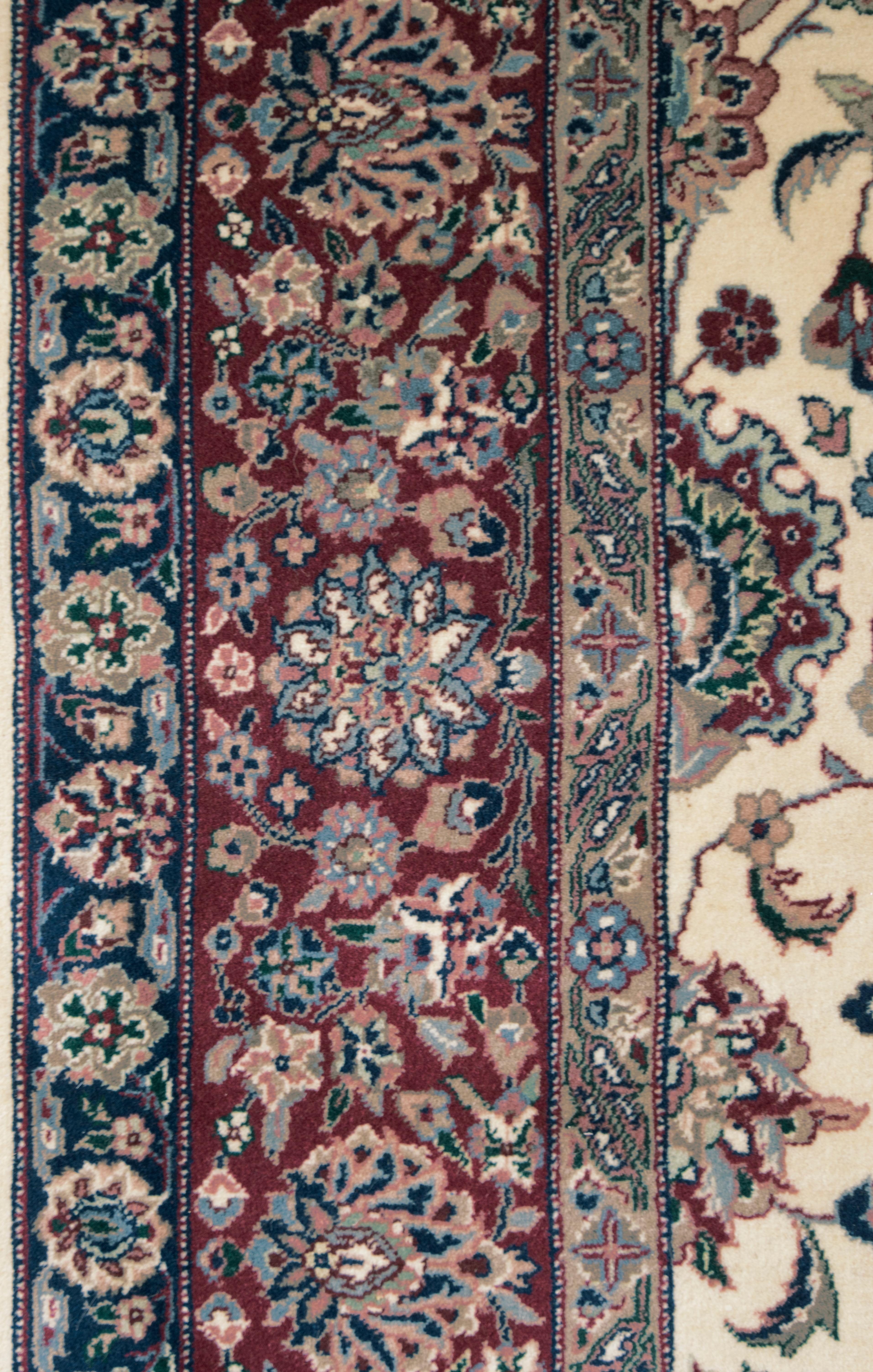 Contemporary Handwoven Tabriz Style Rug For Sale