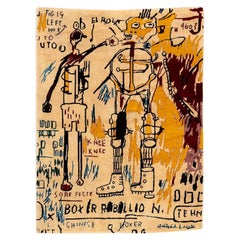 Handwoven tapestry inspired by Jean-Michel Basquiat. 2026