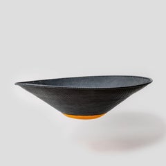 Handwoven Telephone Wire Accent, Moutarde