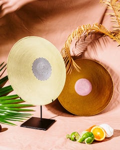 Handwoven Telephone Wire Accent, Olivine