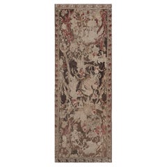 Handwoven Traditional Wool Persian Karabagh Stylized Flora Runner