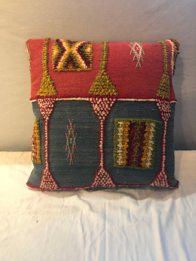  Kilim Wool Cushion or Pillow, a Pair 2