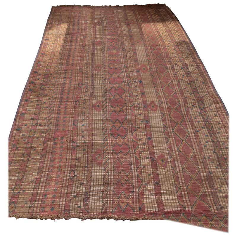 Handwoven Tuareg Tribe Rug or Mat from Mauritania at 1stDibs