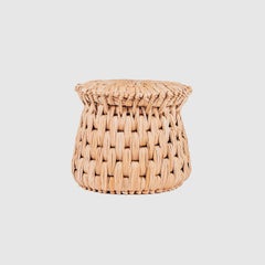 Handwoven Tule (Seagress) Stool / Ottoman, IN STOCK