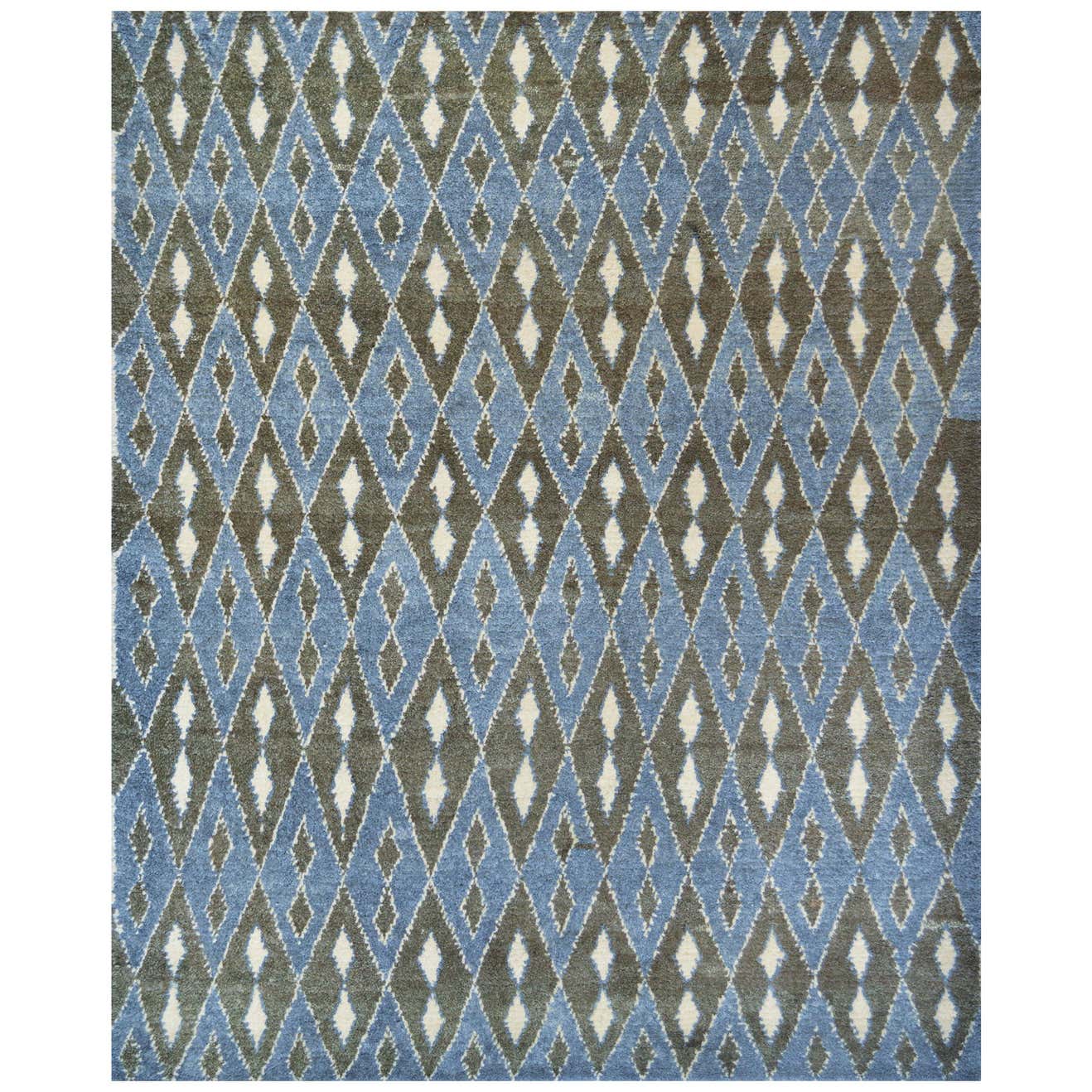 Handwoven Turkish Wool Rug For Sale at 1stDibs
