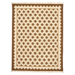 Handwoven Vintage Romanian Kilim Rug