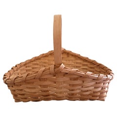 Cestino vintage intrecciato a mano in Oak Oak, nel gusto della campagna inglese