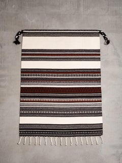 Handwoven Wall Art Textile by Elsa Montell-Saanio for Lapin Raanu, Finland 1970s