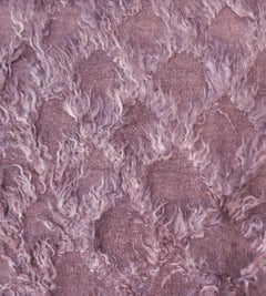 Handwoven Wool and Mohair Tufted Trellis Rug, 142x101”