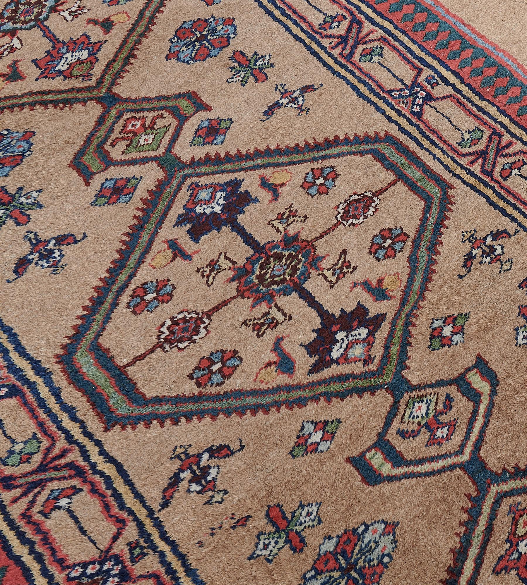 Handwoven Wool Antique circa 1900 Persian Serab Runner In Good Condition For Sale In West Hollywood, CA