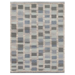 Handwoven Wool Flatweave Swedish Rug