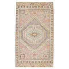Handwoven Wool Oriental Turkish Oushak Rug 2'11" x 5'