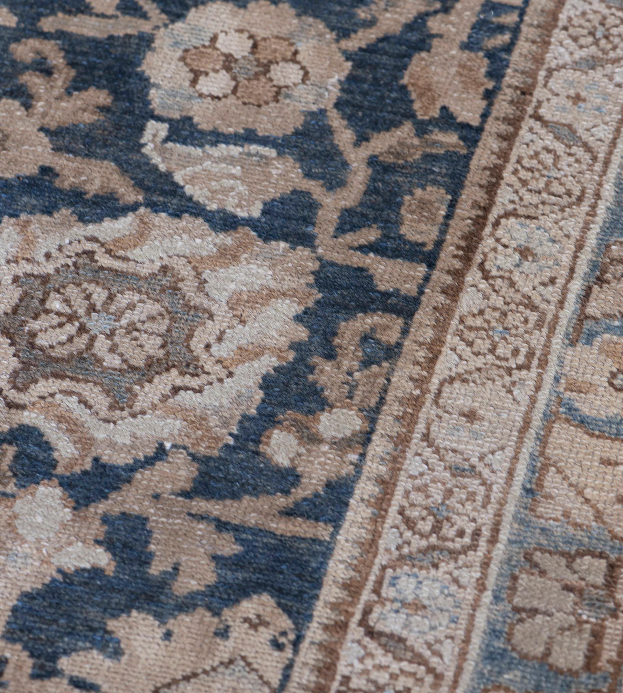 20ième siècle Tapis ancien Persan Malayer en laine tissée à la main en vente