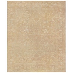 Handgewebter Agra-Teppich aus Wolle im Revival-Stil