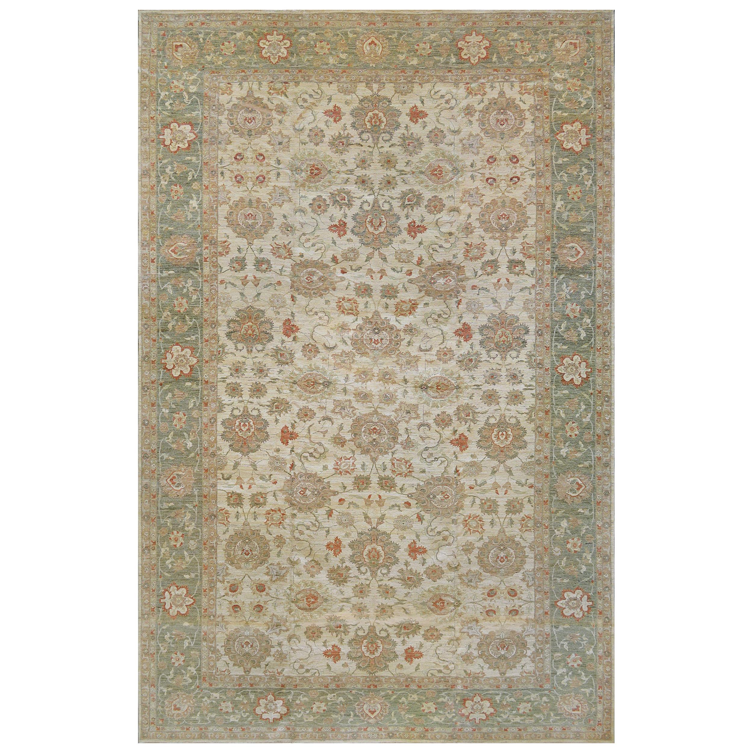 Handwoven Wool Revival Sultanabad Rug For Sale