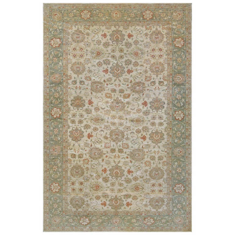 Handwoven Wool Revival Sultanabad Rug For Sale at 1stDibs