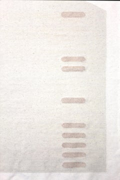 Handwoven Wool Rug / Kilim, Natural and Bleached Wool, by Andrew Boos