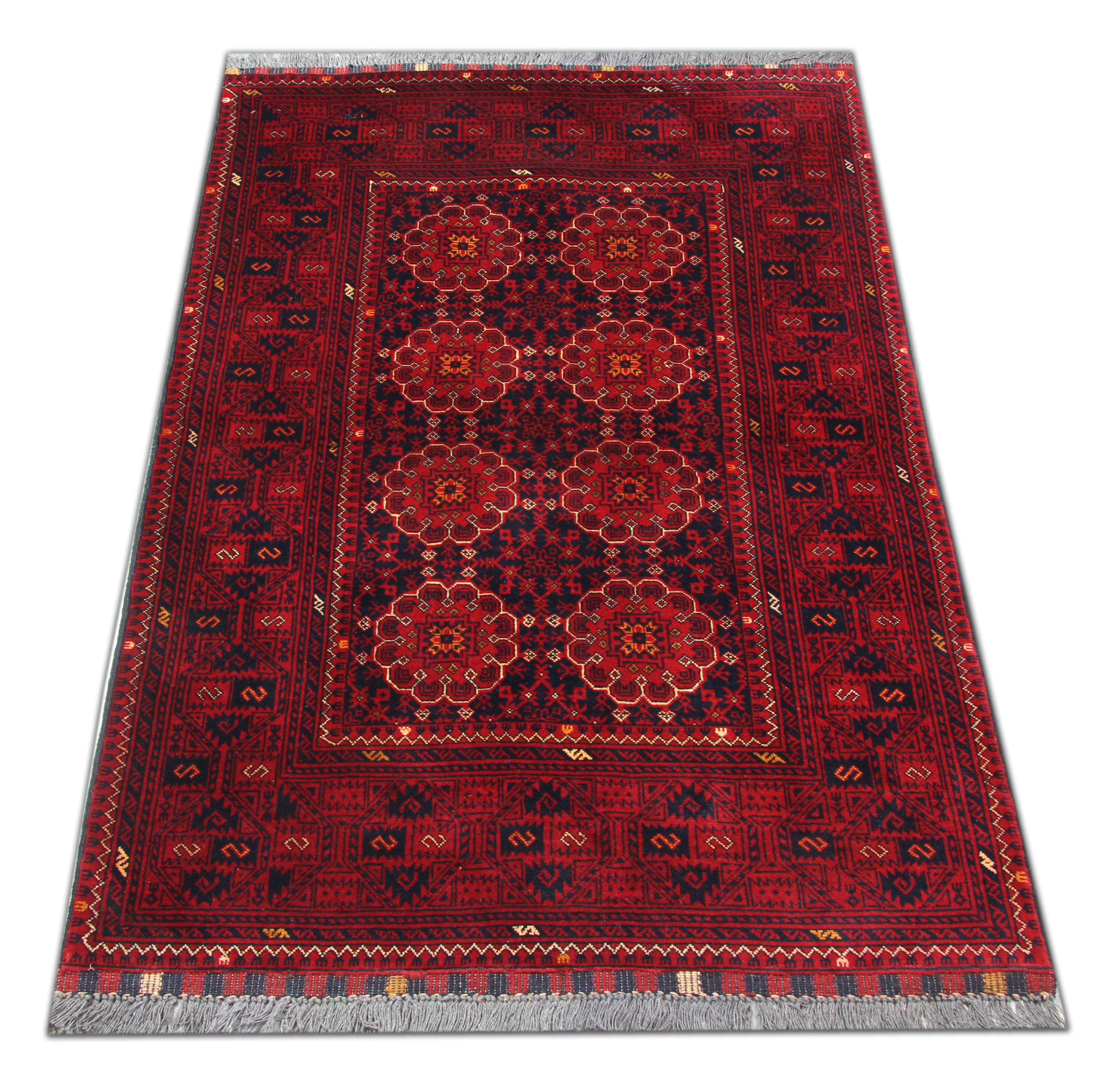 This rug is a Ziegler style Sultanabad rug is a modern carpet made on looms by master weavers in Afghanistan. It is handmade with all-natural veg dyes all hand-spun wool. The large-scale design makes Sultanabad regarded as the most appealing to