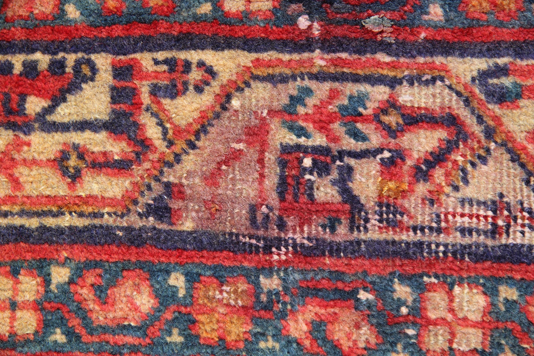 Handwoven Wool Runner Rug Traditional Red Tribal Carpet Stair Runner Rug For Sale 1