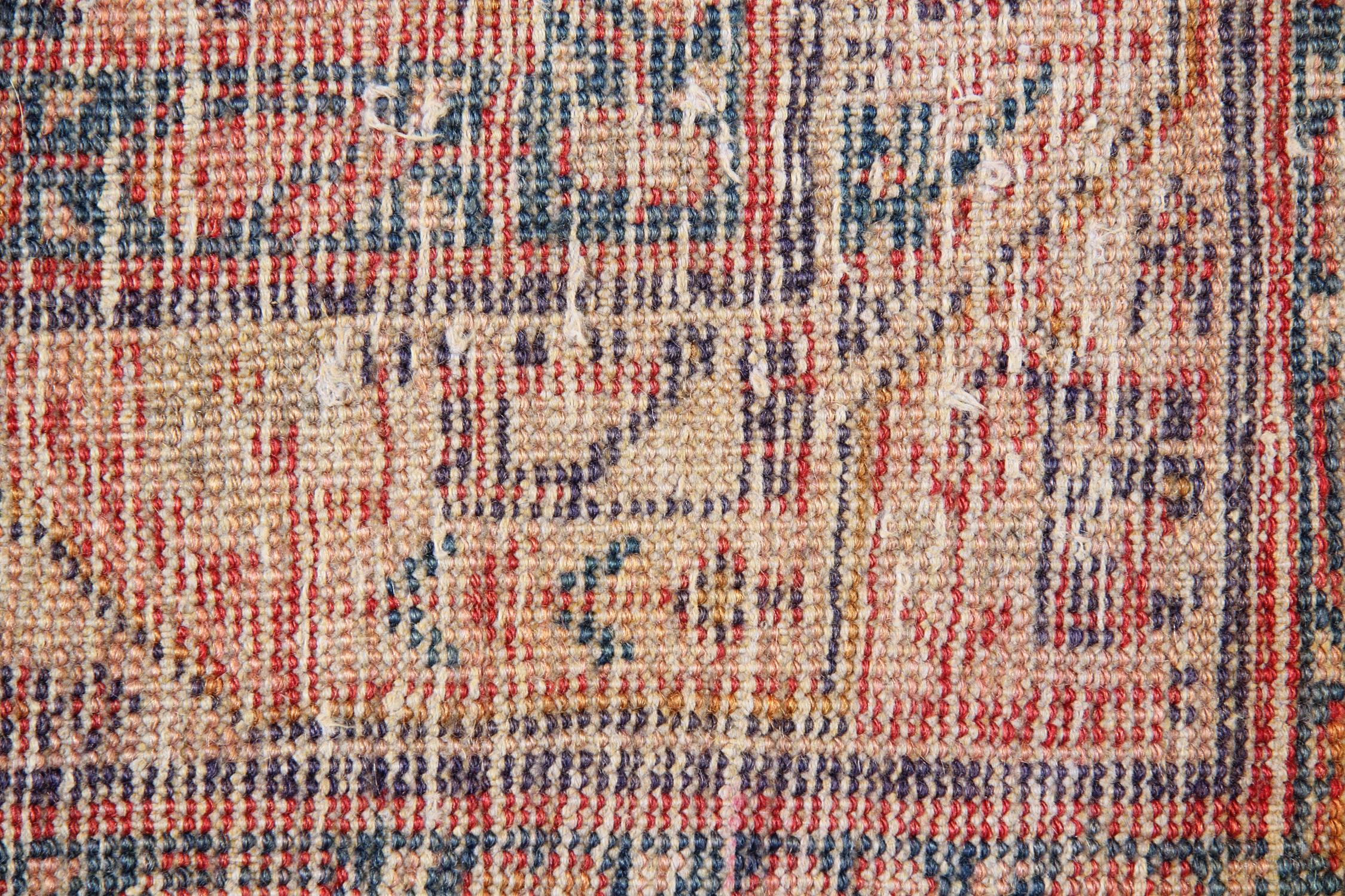 Handwoven Wool Runner Rug Traditional Red Tribal Carpet Stair Runner Rug For Sale 2