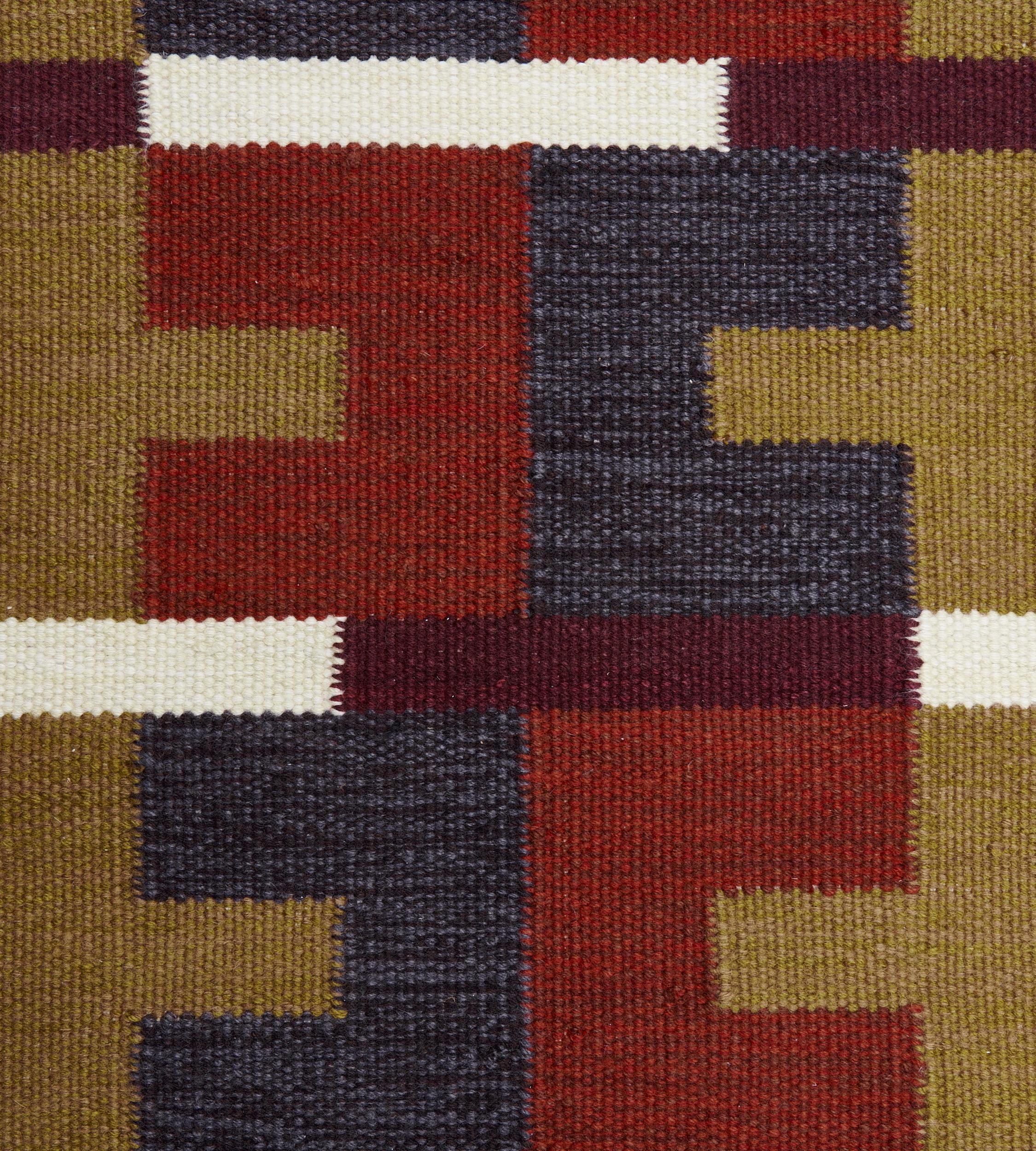 Die Mansour Modern Swedish-Kollektion ist in erster Linie von alten schwedischen Flachgewebeteppichen inspiriert, deren geometrische Muster auch im 21. In der Collection'S werden verschiedene Flachgewebetechniken verwendet, die unterschiedliche
