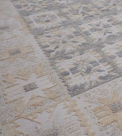 Handwoven Wool Flatweave Rug with Swedish Inspired Design