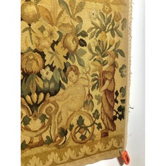 Handwoven Wool Tapestry Fragment of Seated Cherubs, Renaissance Style