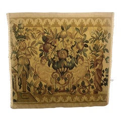 Handwoven Wool Tapestry Fragment of Seated Cherubs, Renaissance Style