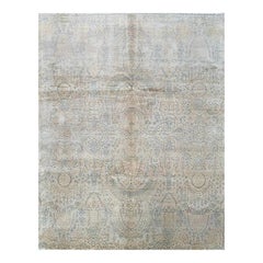 Handwoven Wool Transitional Style Area Rug, Modern Classic Rug 7'10" x 9'10"