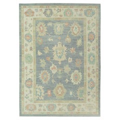 Handwoven Wool Turkish Oushak Rug 10'1"x 14'