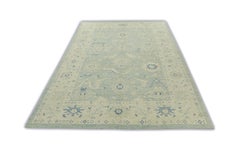 Handwoven Wool Turkish Oushak Rug 10'x 14'