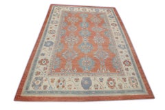 Handwoven Wool Turkish Oushak Rug 10'x 14'3"