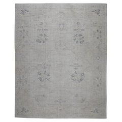 Handgewebter türkischer Oushak-Teppich aus Wolle 11'7"x 14'6"