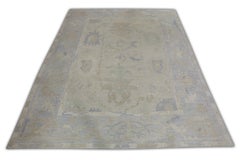 Handwoven Wool Turkish Oushak Rug 12'2"x 15'