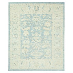 Handwoven Wool Turkish Oushak Rug 12'3"x 15'