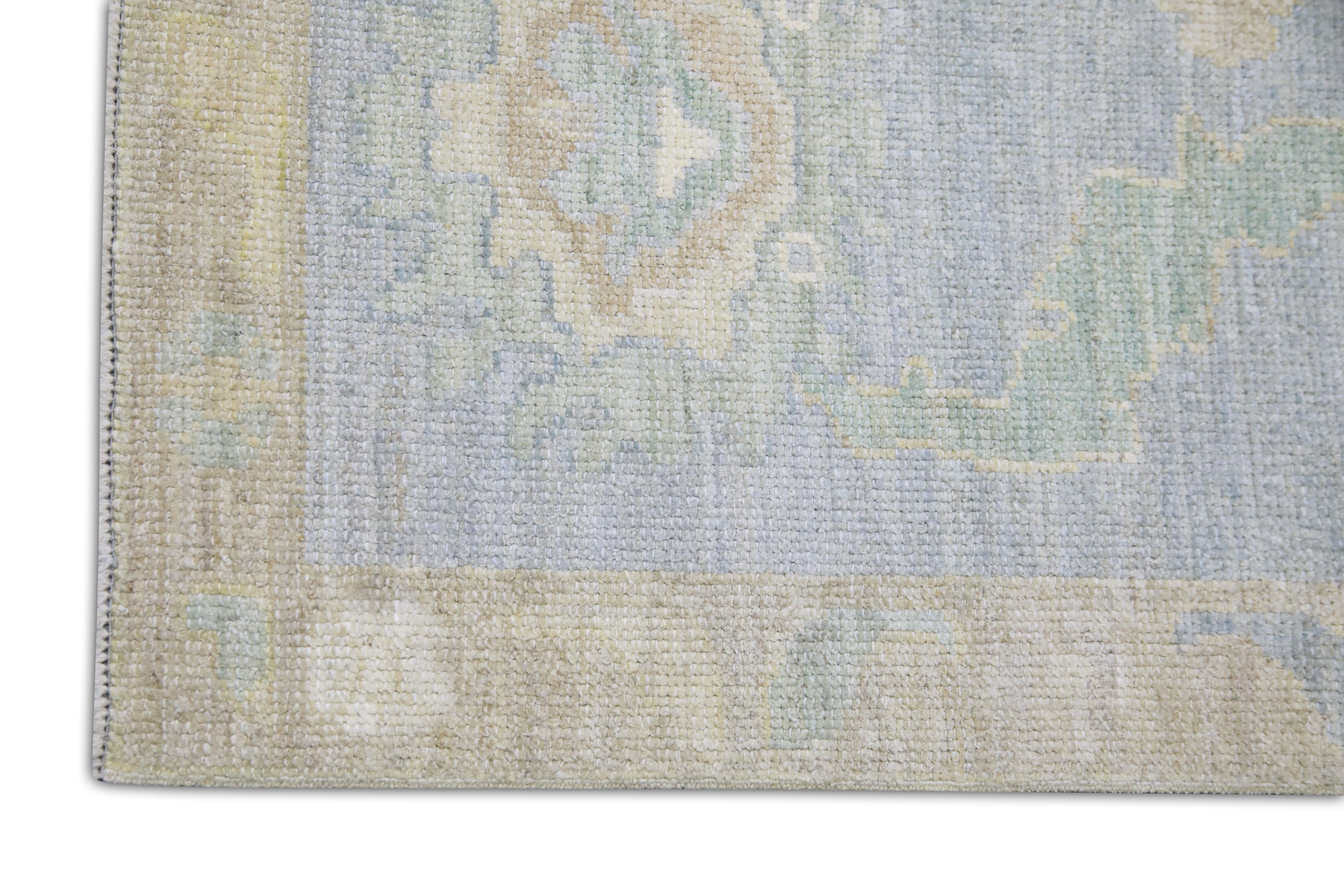 Handgewebter türkischer Oushak-Teppich aus Wolle 12'x 14'7