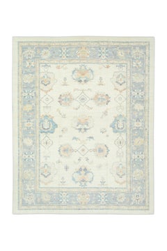 Handwoven Wool Turkish Oushak Rug 12'x 15'1"