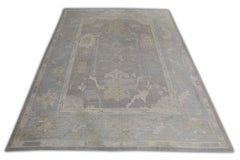 Handwoven Wool Turkish Oushak Rug 12'x 15'2"