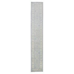 Tapis turc Oushak tissé à la main 2'11"x 17'