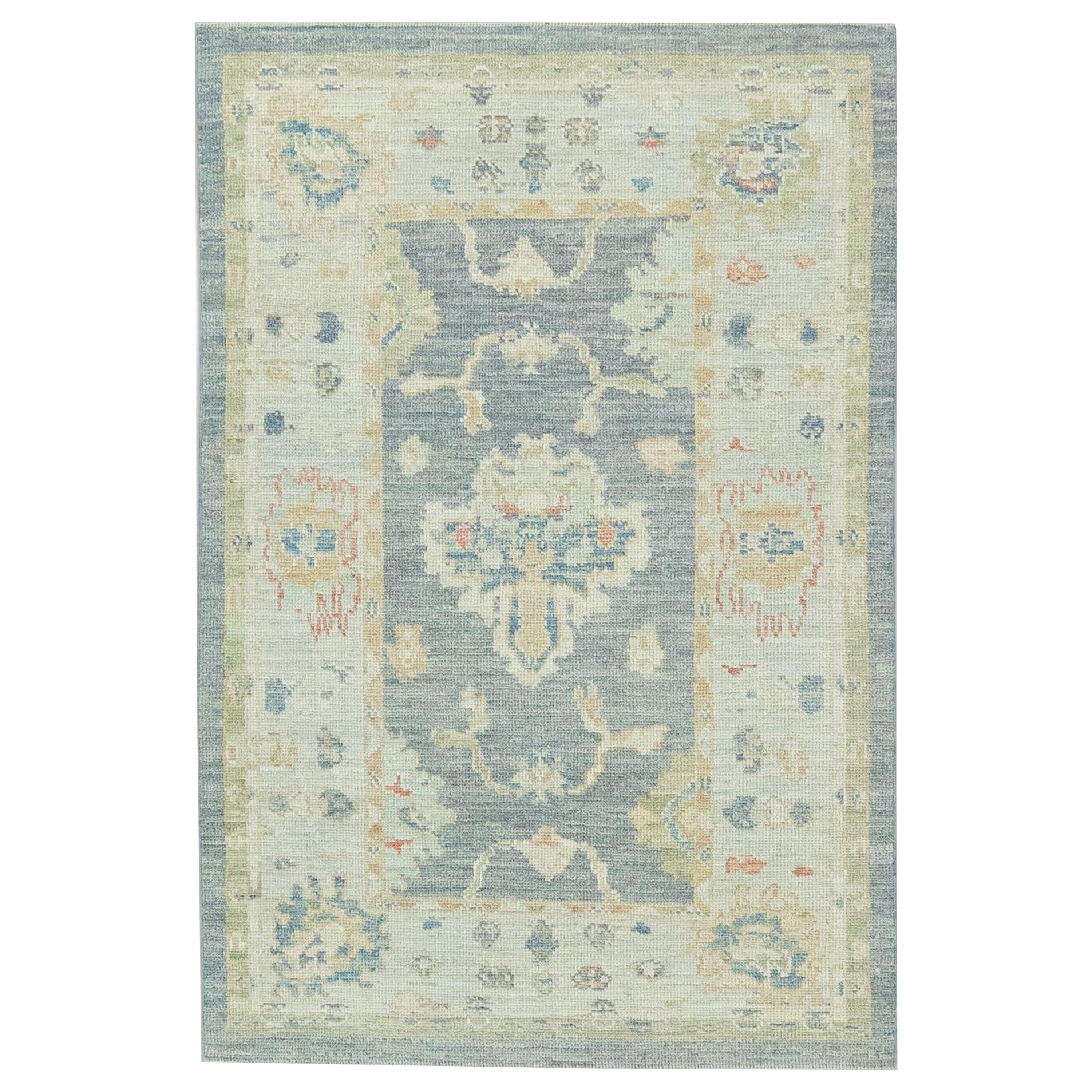 Tapis turc Oushak tissé à la main 3'11"x 6'