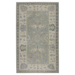 Handgewebter türkischer Oushak-Teppich aus Wolle 3
11 "x 7
4"