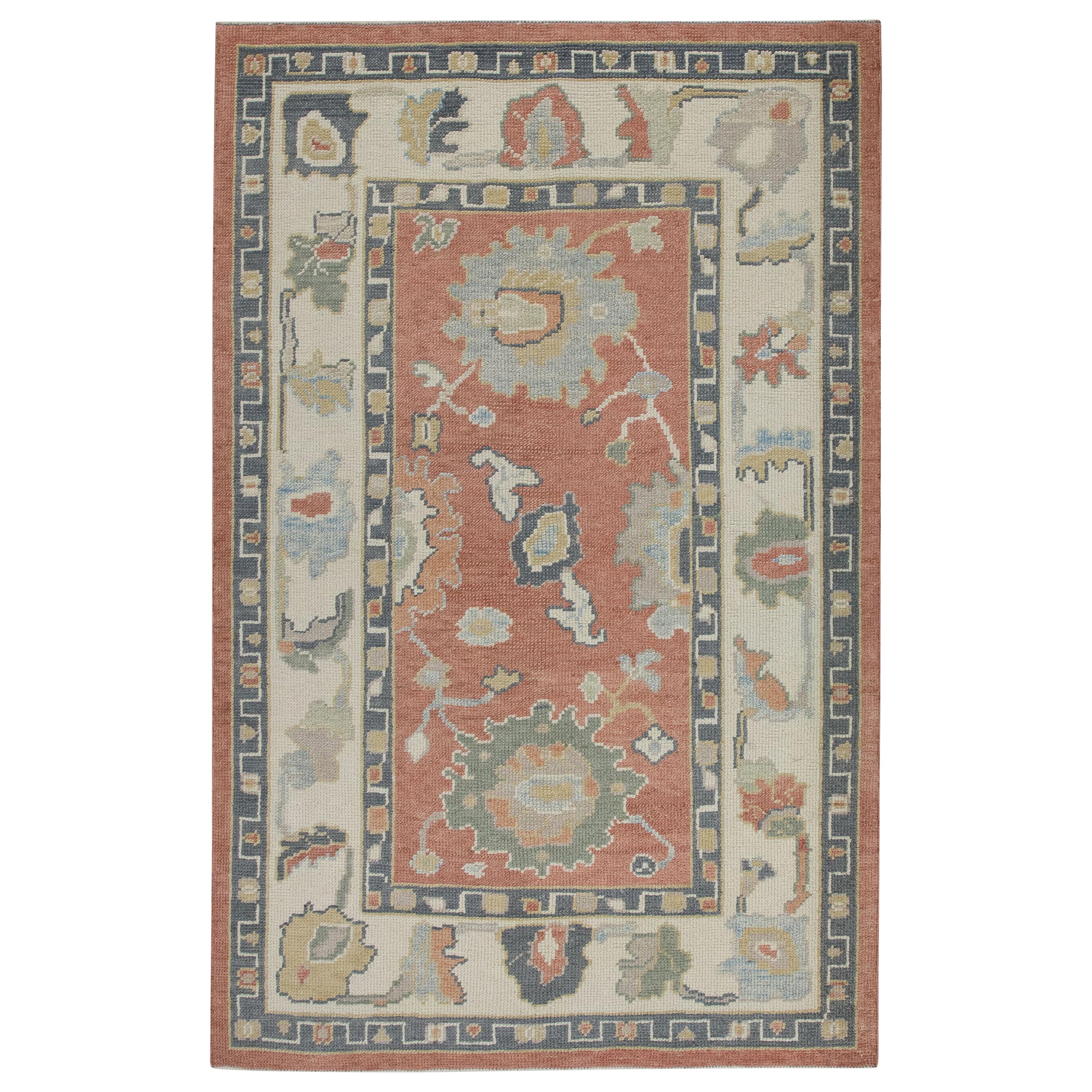 Tapis turc Oushak tissé à la main 3'8"x 5'8"