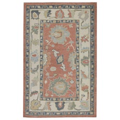 Tapis turc Oushak tissé à la main 3'8"x 5'8"
