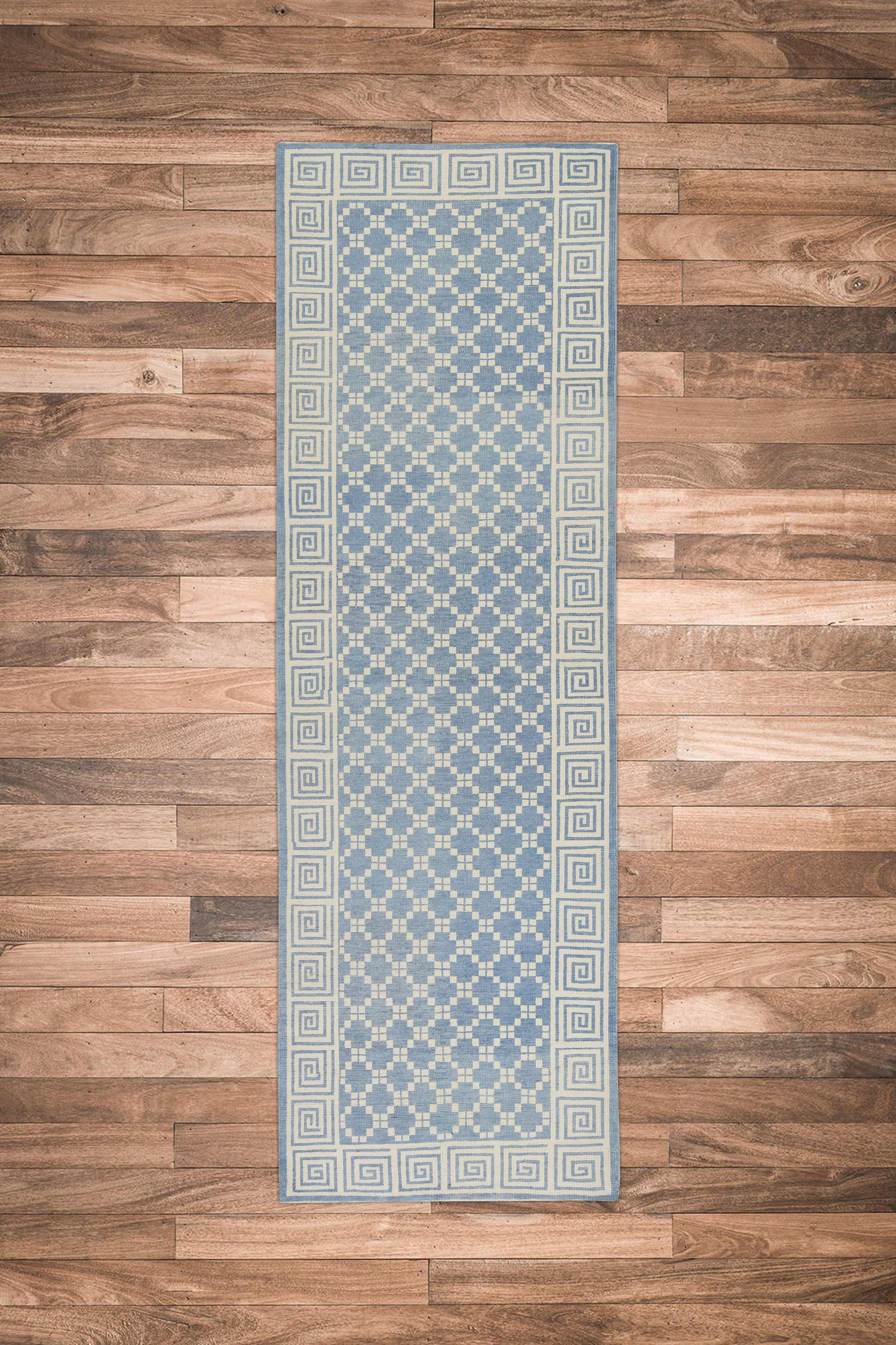 Handwoven Wool Turkish Oushak Rug 3'9