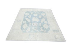 Handwoven Wool Turkish Oushak Rug 7'10"x 9'8"