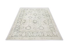 Handwoven Wool Turkish Oushak Rug 7'6"x 9'8"
