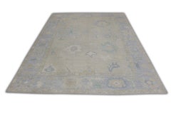 Handwoven Wool Turkish Oushak Rug 8'2"x 10'2"