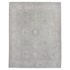 Handwoven Wool Turkish Oushak Rug 8'2"x 11'